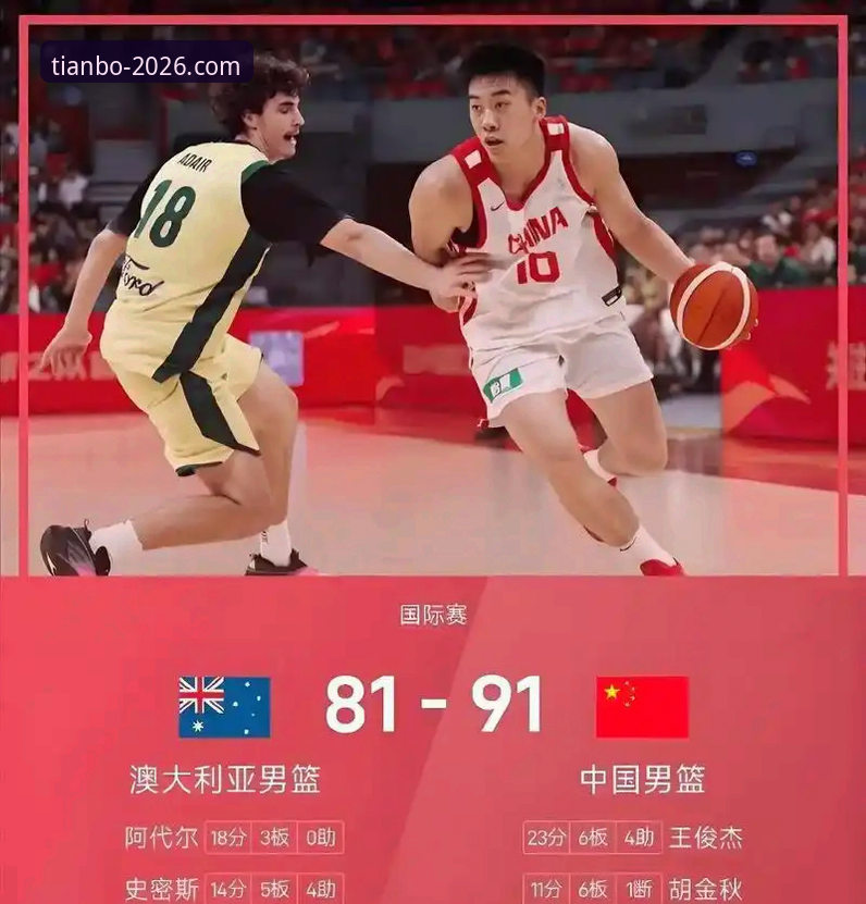天博app最新版本下载 揭秘中国男篮91-81逆转澳大利亚:王俊杰23分爆发背后的战术密码